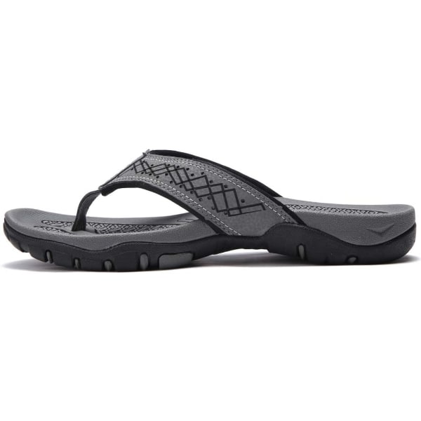 Herr Sport Flip Flops Komfort Casual Thong Sandaler Utomhus Grey 41