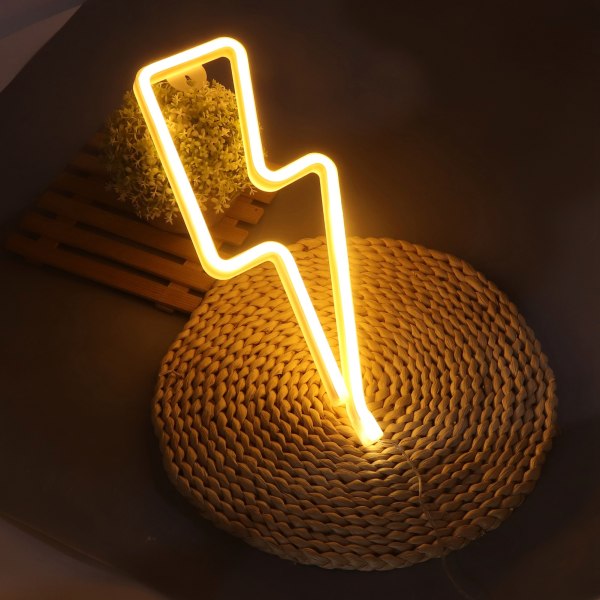 LED Neonskyltar Ljus Natt Dekorativ Lampa USB Batteri för Väggdekor Rumsdekorationer Varmt ljus
