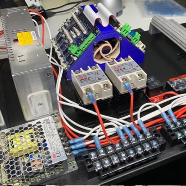 3D-skrivertilbehør Solid State Relay Enkeltfase 24V/40A SSR DC-kontroll AC-modul