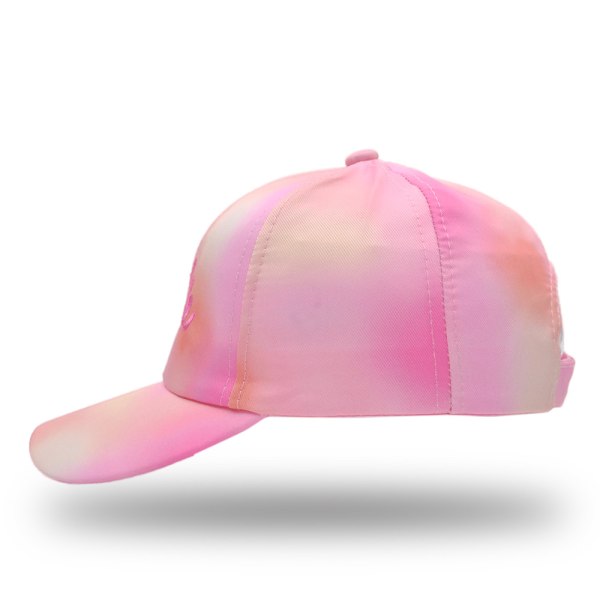 Barbie-lippis tytöille | Lasten teinien vaaleanpunainen sininen solmukuvioitu brodeerattu logo Snapback-hattu | Pehmeä kruunu lipalla