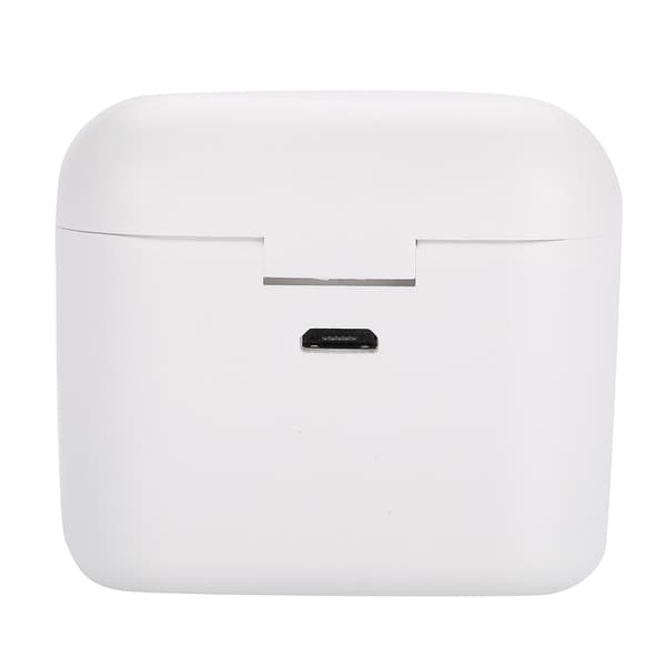 Nye Mini Earbuds Usynlige Trådløse Bluetooth Earphone Headset med Laderboks (Hvit)