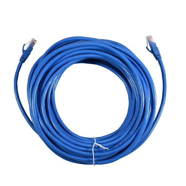 Universell CAT 6 Ethernet-nätverkskabel LAN-patchkabel sladd 250MHz RJ45 Blå 15m/49ft 1 st
