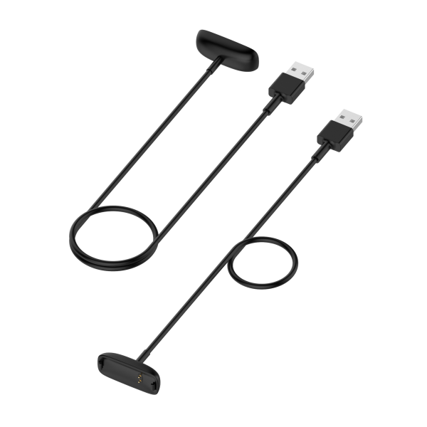 2 stk. oplader kompatibel med Fitbit Inspire 2 / Fitbit Ace 3, erstatnings-USB-opladningsdock-opladerkabel