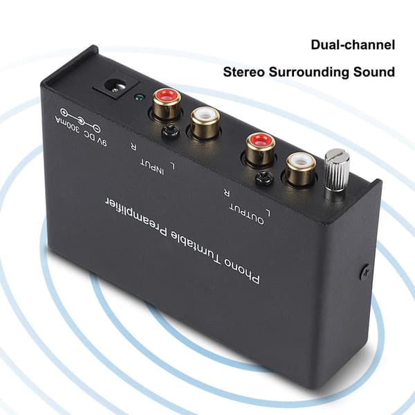 Dual-kanal Phono Preamplifier RCA Preamplifier Output Støjreduktion Phono Preamp