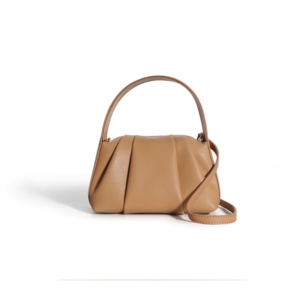 Plisserad Molnväska Tote Axelremsväska Crossbody Väska Dam
