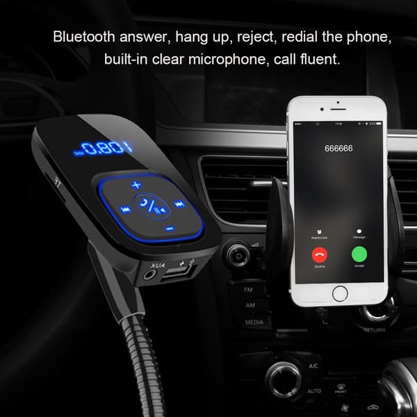 Bil Bluetooth FM-sändare Bil Dubbel USB-sändare MP3 CVC Bluetooth3.0 Stereo