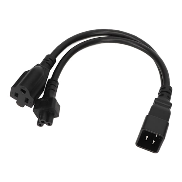 IEC320 C20 til IEC320 C5 5 15R Strømkabel Han til Hun Standard Heavy Duty Y Splitter Adapter Kabel  125‑ 1.0ft