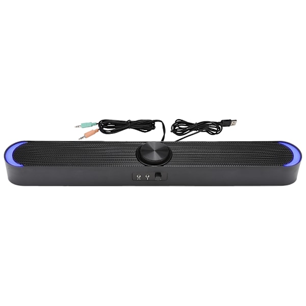 SADA V-198 Datamaskin Lyd Husholdning Desktop Bærbar Mini Høytaler Hodetelefon Dual Bruk (Svart)