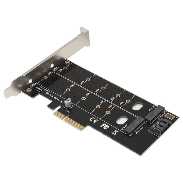 PCI-E MB2 M.2 Dobbel Nettverkskort Riserkort NIC Adapterkort for Datamaskin