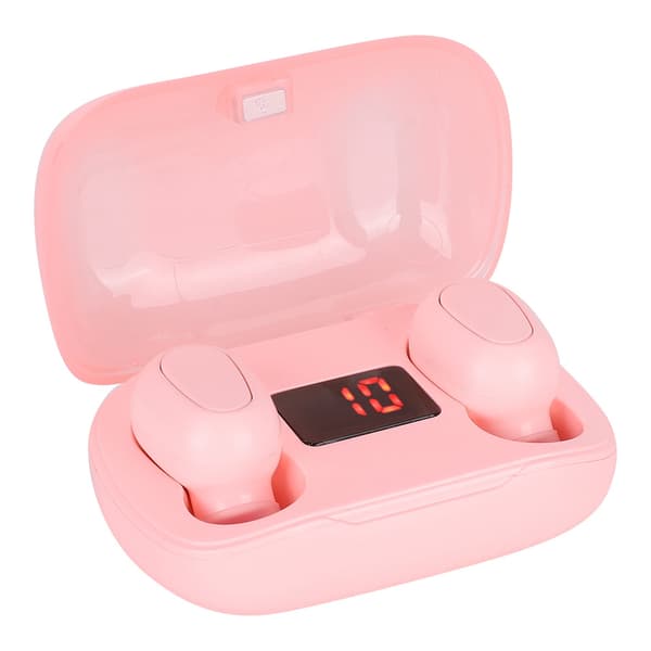 L21 Bluetooth 5.0 ørepropper True Wireless Stereo øretelefon HIFI med digital displayRosa