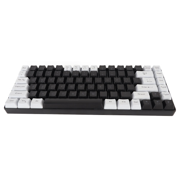 Speltangentbord Typ C 84 Tangenter RGB Bakgrundsbelyst Ergonomiskt Böjd Tyst Trådbundet Tangentbord för Familjekontor Redigering Svart