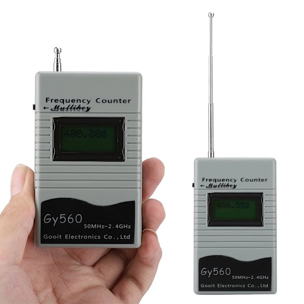 GY560 Frekvensmåler Tæller Tester til Radio Transceiver GSM 50MHz-2.4GHz 7 CIFFER Signal Mete