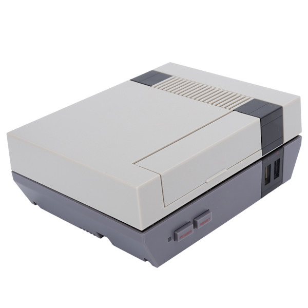 Vintage Game Console Box til Raspberry Pi 4B Shutdown Reset Betjen SSD Case 100‑240VUS Stik