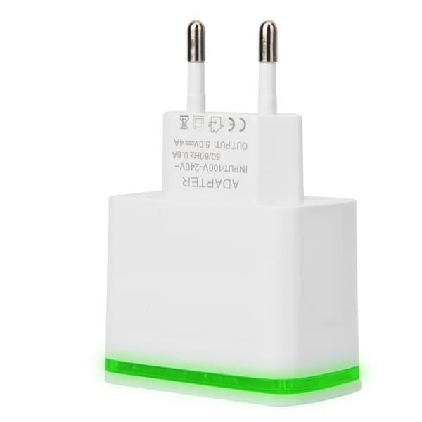 Universal 4-ports USB-oplader til smartphone og tablet