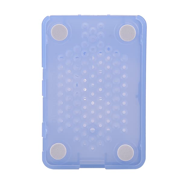 Blå ABS-plastkapsling Beskyttende deksel for Raspberry Pi 3/2/B+