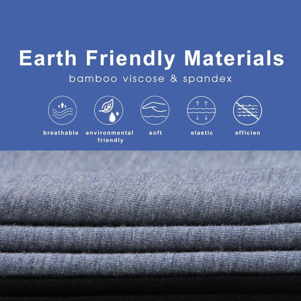 Mjuka och andningsbara boxershorts för män (4 eller 7-pack) purpleDark gray Black gray Black XXL