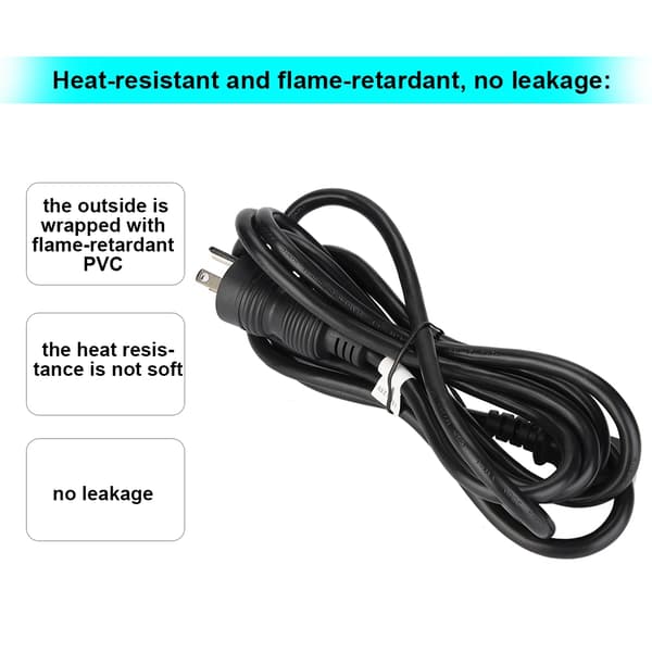 2,8M 18A 300V Strömkabel PVC Förlängningskabel