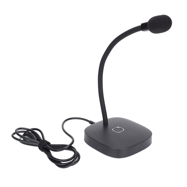 USB-mikrofon - Enkel stil - Omnidirektionel - 360° justerbar - Computerudstyr til Win XP - til Win 7 - til OS X - Sort