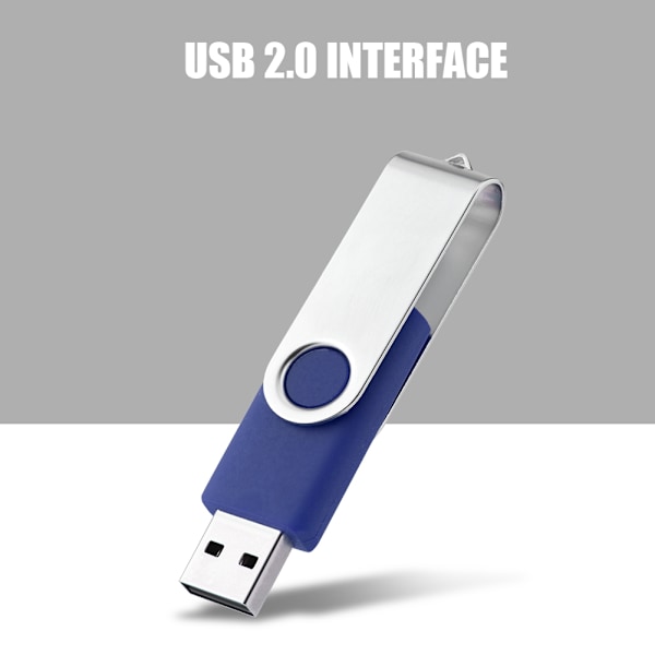 Roterbar Candy Farvet USB 2.0 Hukommelseslager Enhed Tommelfinger Flashdrev U Disk (Blå 16G)