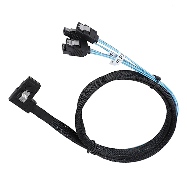 Cabledeconn MINI SAS 36P Flat Elbow Vinklet 90 Grader til 4*SATA Server Overføringskabel