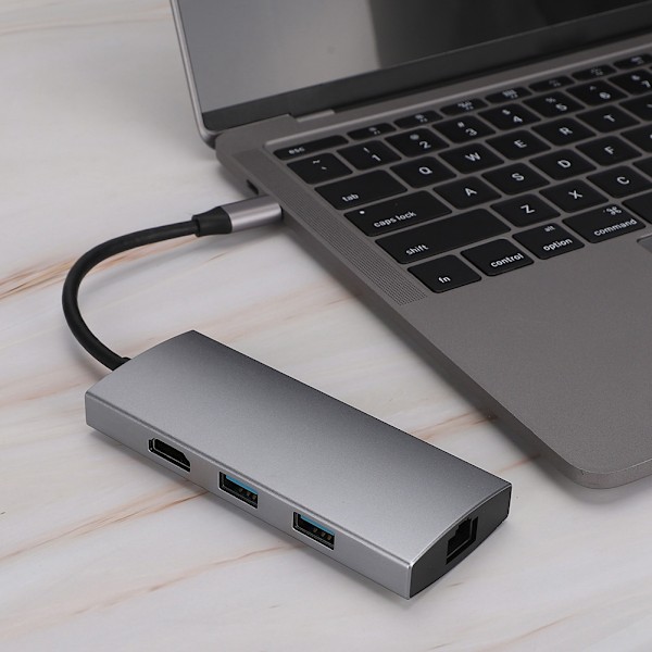 VT106 7 i 1 Multifunktionel Udvidelsesdockingstation Hub til Type-C Interface Notebooks