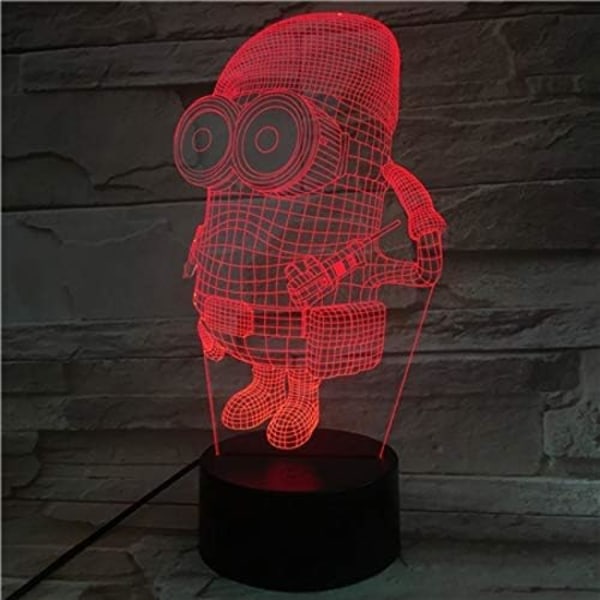 3D Optisk Illusion Lampe Led Natlys, 16 Farver Gradvist Skiftende Berøringskontakt USB Bordlampe Til Børn Jul Fødselsdag Eller Hjemme Dekoration