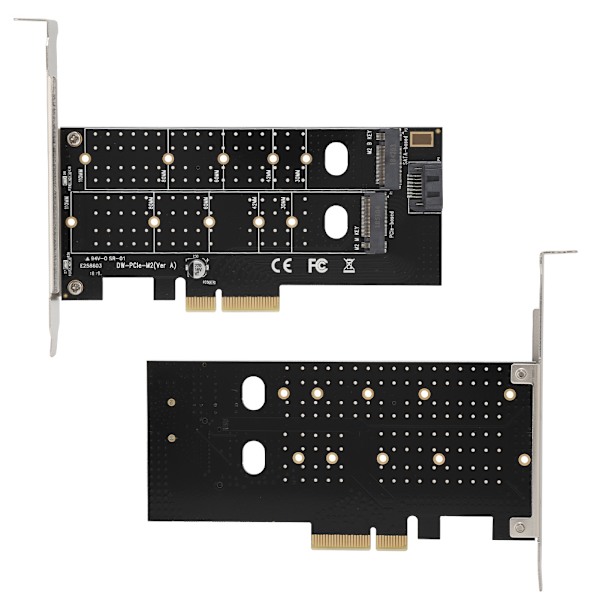 PCI-E MB2 M.2 Dobbelt Netværkskort Riser-kort NIC Adapter-kort til Computer