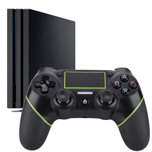 PS4-3 Langaton peliohjain Peliohjain Joy Con Kahva Joypad(Musta Vihreä)