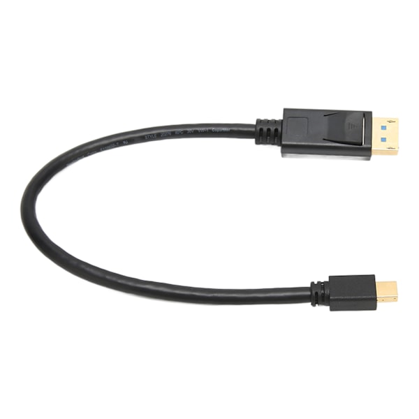 Mini DP till DisplayPort 8K-kabel 8K 60HZ 4K 144HZ 2K 165Hz 32,4 Gbps dubbelriktad överföring 30 cm Mini DP till DP-kabel