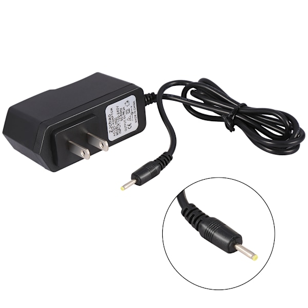 DC 5V 2A/2000mah AC-strømadapter Liten lader for Android Tablet PC MID eReader med rund 2,5 mm