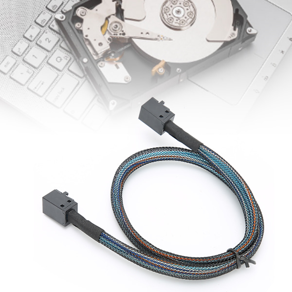 Adapterkabel Data Cord SFF-8643 till SFF8643 H0106 Server Inbyggd Mini SAS HD36P Nylon Flätad (0,5 meter)