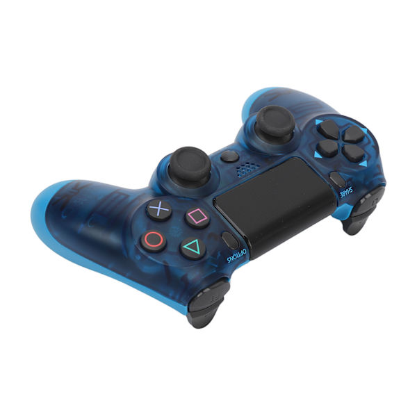 Fjernbetjening Joystick Gamepad Følsomme Knapper Ægte Vibration Forhindre Glidning Trådløs Spilcontroller til Computer Telefoner Klar Blå