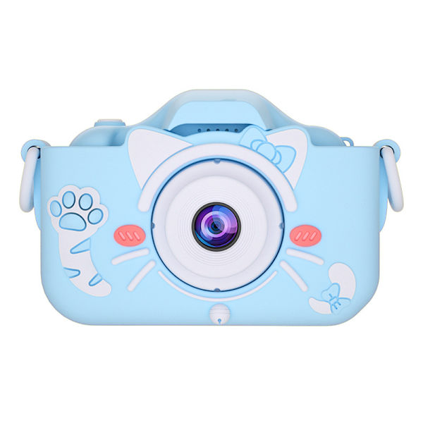 Lasten kamera HD 4800W SLR Mini -kamera Opiskelijalahja New Blue Cat