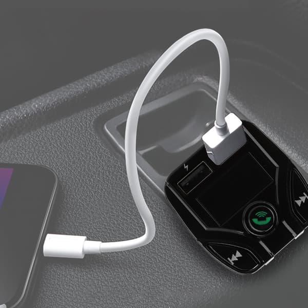 For Carc4 Bil FM Radio Transmitter Sort Bil HD Bluetooth Afspiller Med USB2.0 Interface