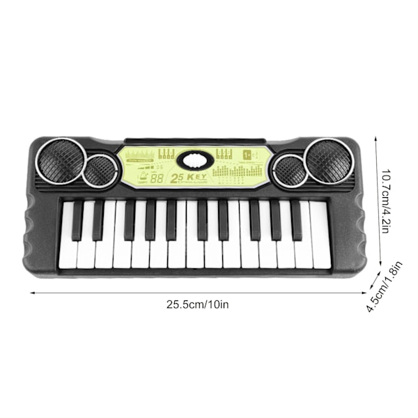 Barnepiano Keyboard Multifunksjonelt Bærbart Elektronisk Piano Pedagogisk Musikk Instrument Leker 25 Keys