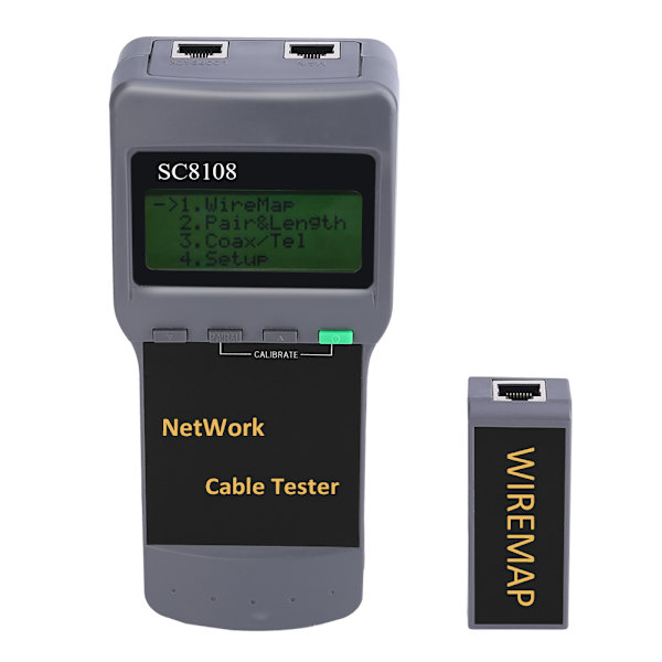 CAT5 RJ45 Nettverkskabel Tester SC8108 Bruddpunkt Finder Lengde Test Områdeavstandsmåler