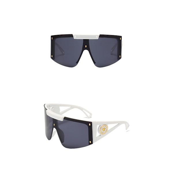 Miesten ratsastusaurinkolasit Muotitrendi Casual Aurinkolasit Matkapyhä Aurinkolasit White frame