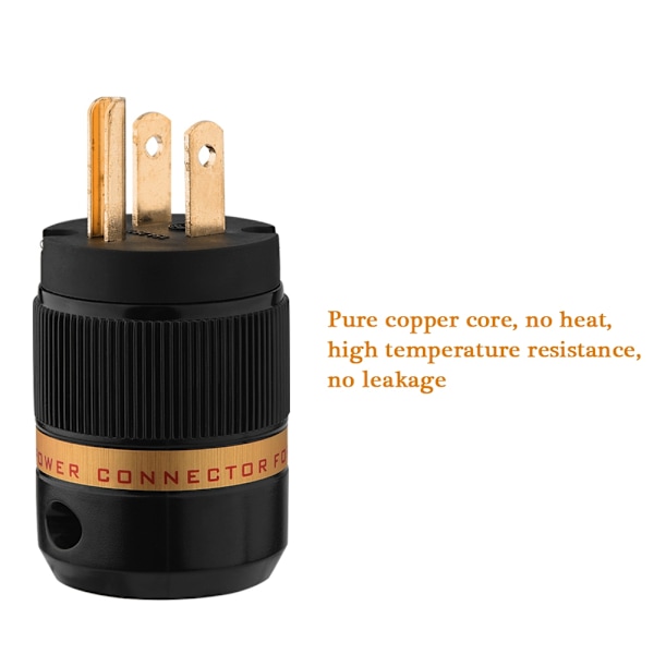Par Viborg 501G Pure Copper Power Plug Connector (VM501G+VF501G)