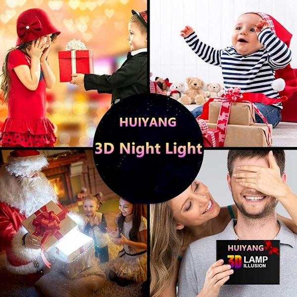 Spel OW Shimada Hanzo 3D Nattlampa LED Illusionslampa USB Sängbordlampa Touch/Fjärrkontroll 16 Färger Heminredning Ljus