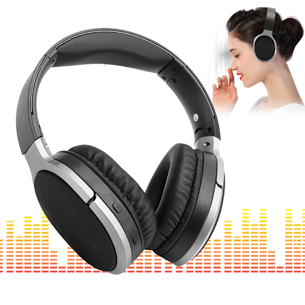 A799BL Fällbara trådlösa Bluetooth-spelhörlurar Stereo 3D-ljudheadset