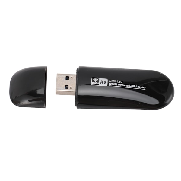 USB3.0 WiFi 6-adapter AX1800M 2.4Ghz 5.8Ghz Höghastighets WiFi-adapter för Windows 11 10 för Android för Linux för IOS