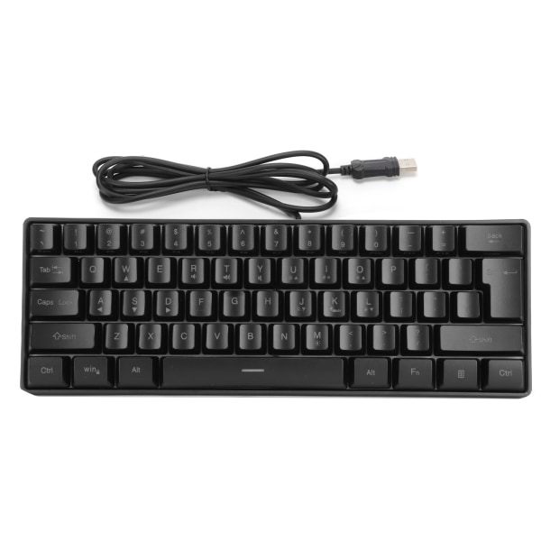 Spilltastatur FN-kombinasjonssnarveistaster 61 taster 5 justerbare nivåer RGB USB kablet mekanisk tastatur