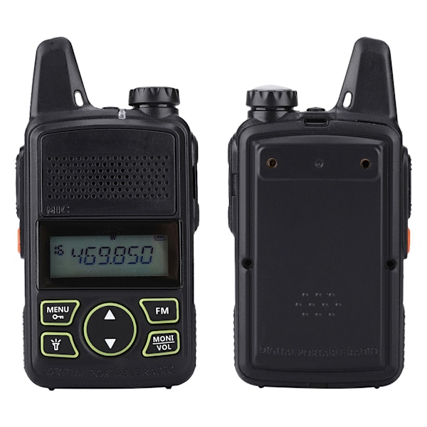 Mini Walkie Talkie för Barn UHF FM 400-470MHz Ham Tvåvägsradio för Baofeng BF T1