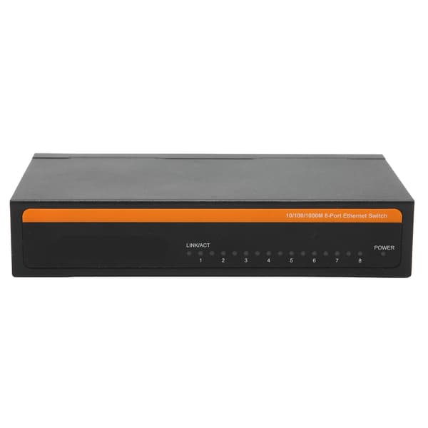 8 porte Gigabit Ethernet-switch TBCS5008E Plug Play Stabil Robust aluminiumlegering Computernätverksswitchar