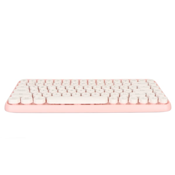 Trådløst Bluetooth-tastatur 84 taster Retro runde tastehetter Tastatur for IOS for OS X for Windows for Android for datamaskin mobiltelefon
