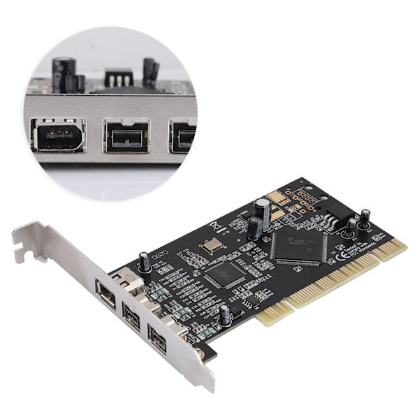 PCI 3-port Firewire 800 1394 b/a (2B1A) Videokort 800mbps Controllerkort Adapter