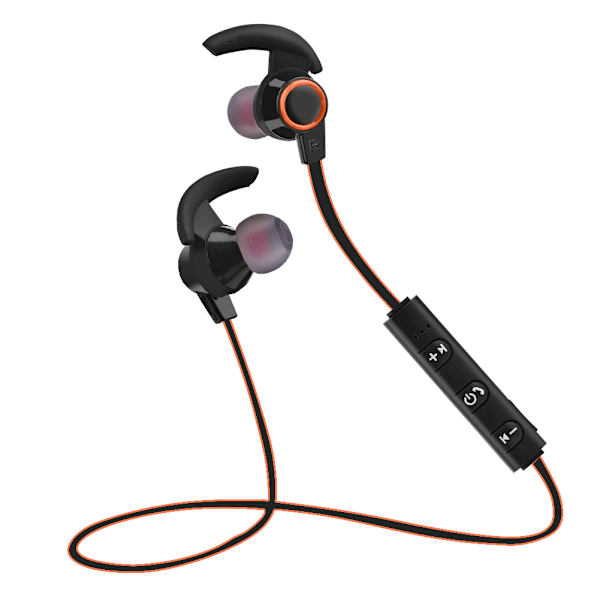 Sport Bluetooth 4.1 Headset Trådløse Øretelefoner In-ear Stereo Håndfri Hovedtelefon med Mikrofon Orange