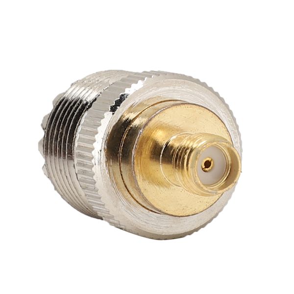 2PCS Nickelpläterad mässing SMA/UHF till KK adapterhuvudomvandlare för sändningsradio WiFi