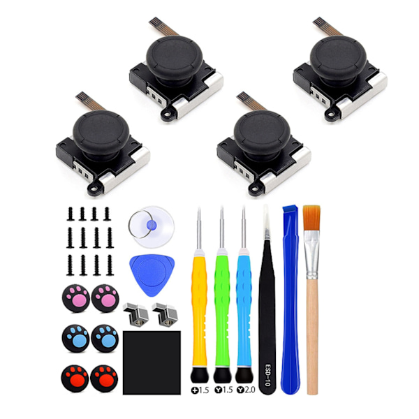 33 i 1 för Joycon Controller Reparationssats för Switch Joycon Joystick Ersättning Reparationsverktygssats