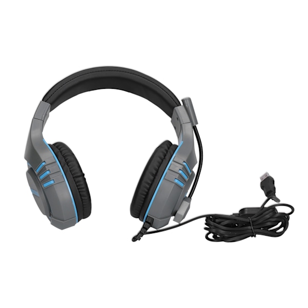 E9 Gaming Headset USB Subwoofer Støyreduksjon Kablet Gaming Hodetelefoner for PS4 PC Notebook